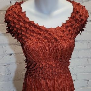 New With Tags Cap Sleeve Popcorn Bubble Crinkle Super Stretchy -